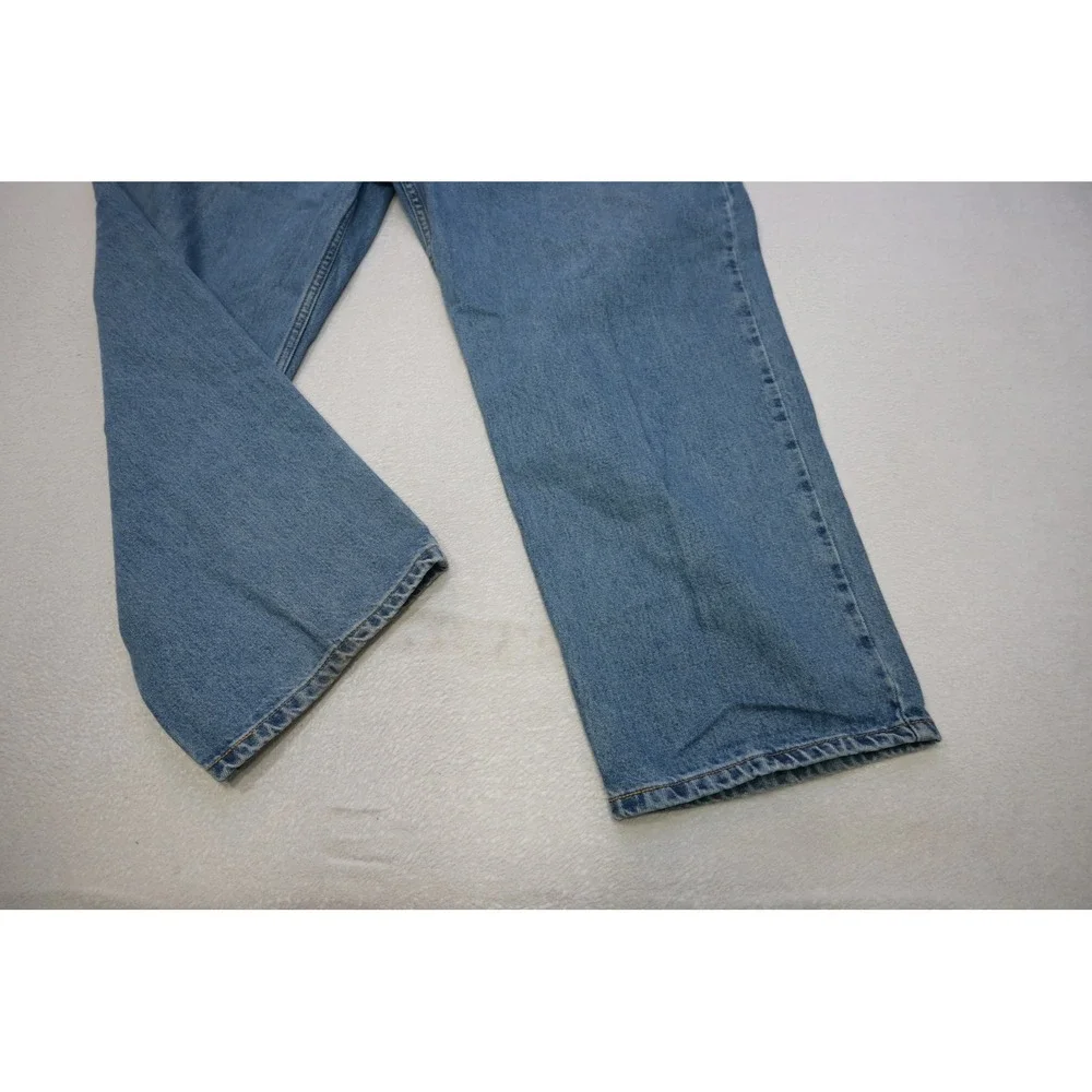 Levis 550 Relaxed Fit Jeans Mens 48x29 Blue Medium Wash Straight Leg Excellent